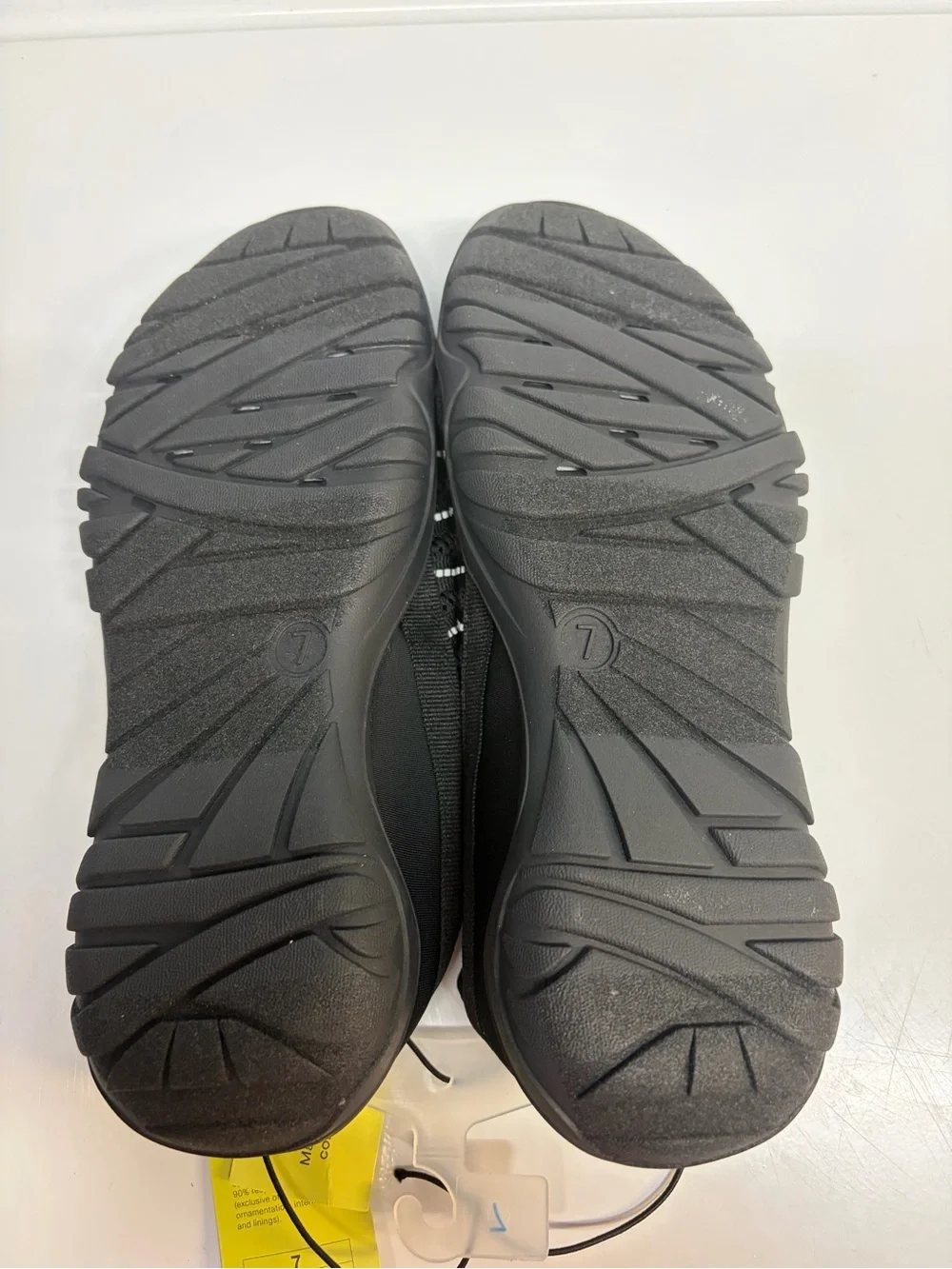 all in motion Black Mesh Slip-On Water Shoes with Reflective Detail NWT
